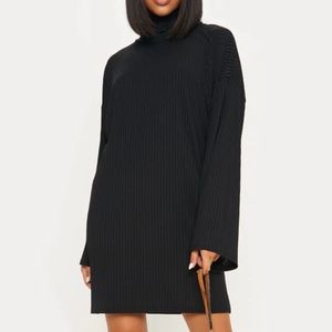 Pretty Little Thing Black Jumper Dress